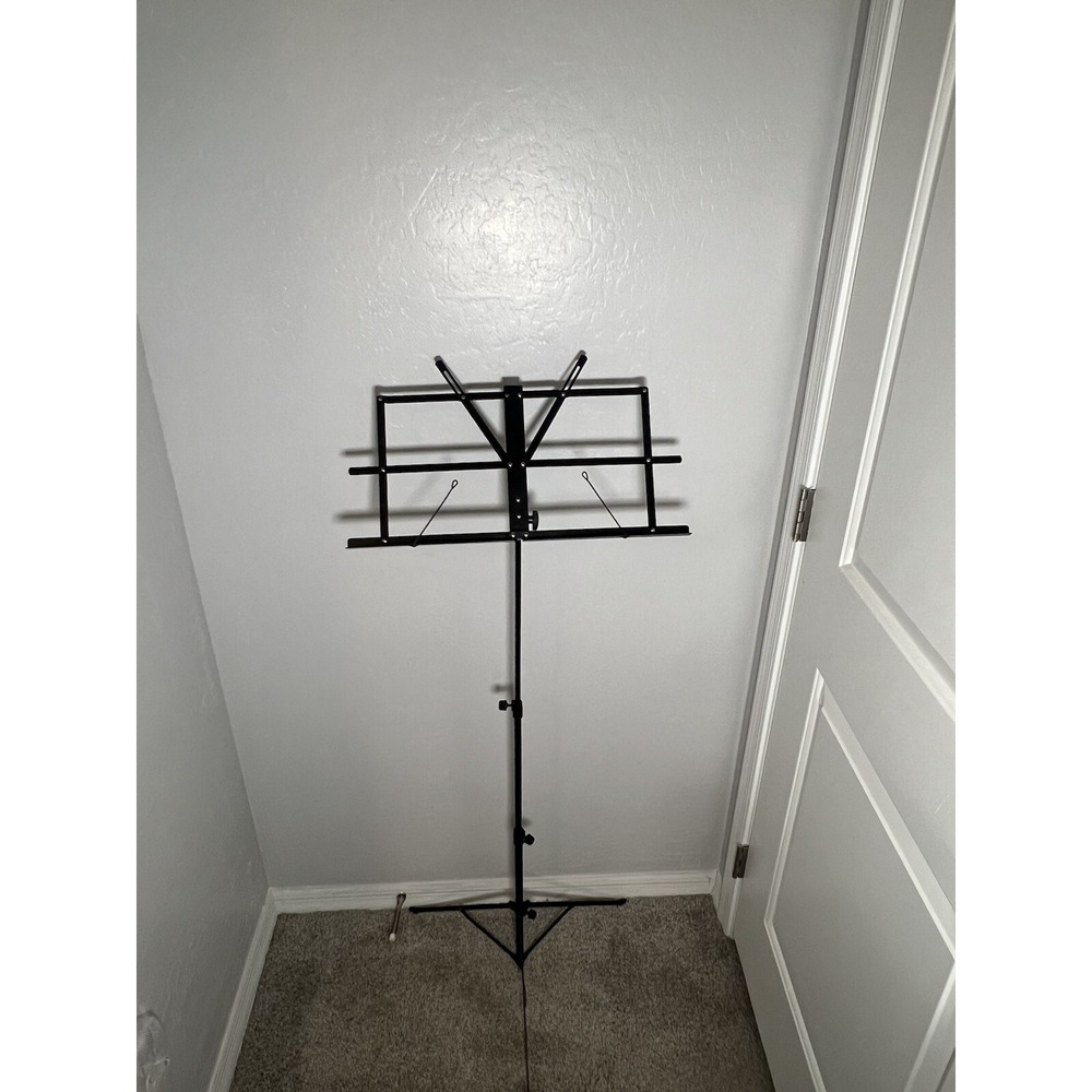 Eastman Gadsden Music Company Music Stand Black MS11 Black Portable With Bag